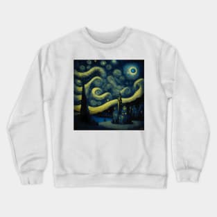 [AI Art] Starry Night, as per AI Crewneck Sweatshirt